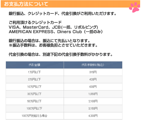 代金引換手数料